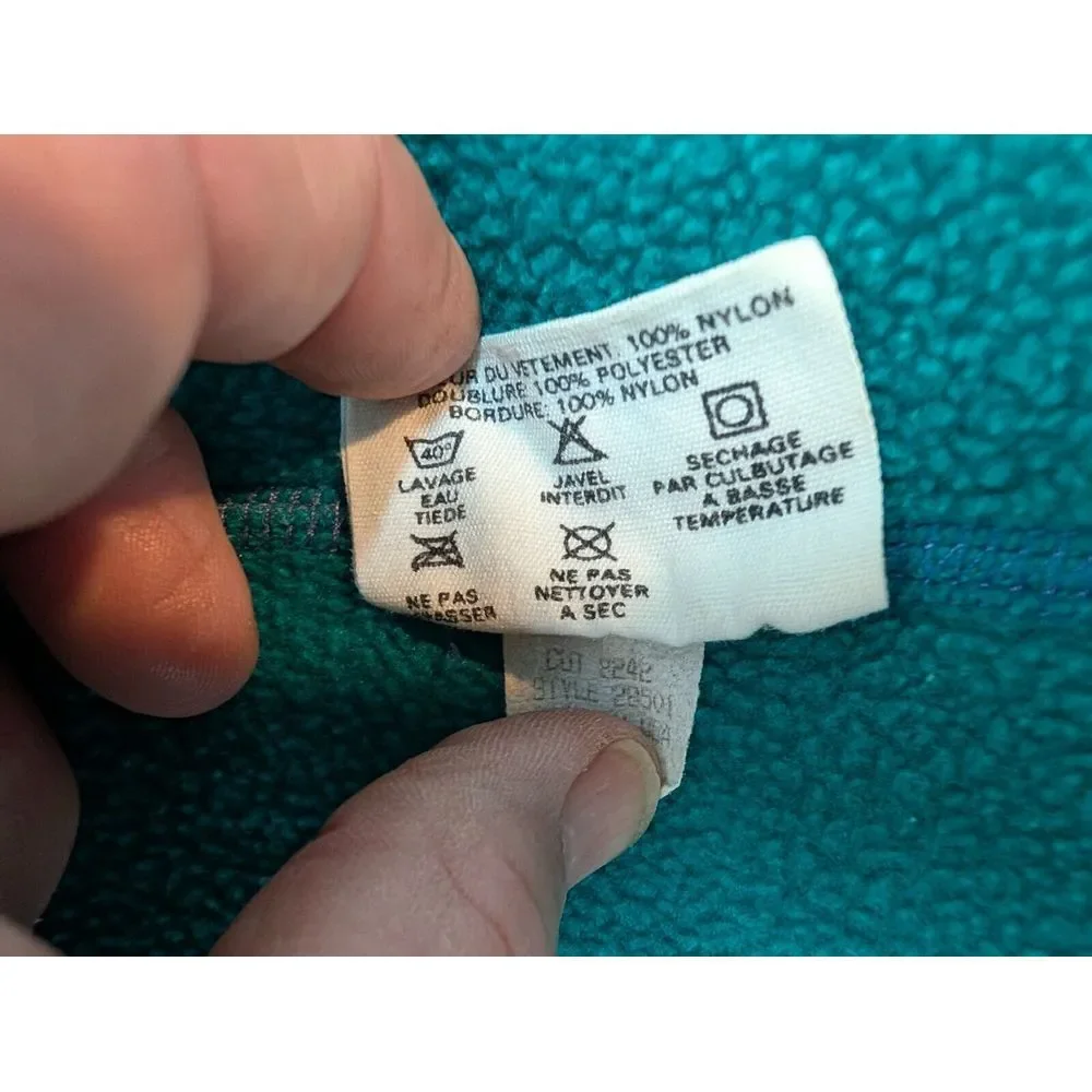 Vtg Patagonia Vest Synchilla Fleece Lined Nylon Shell Zipper Pockets Unisex XS - Picture 9 of 11